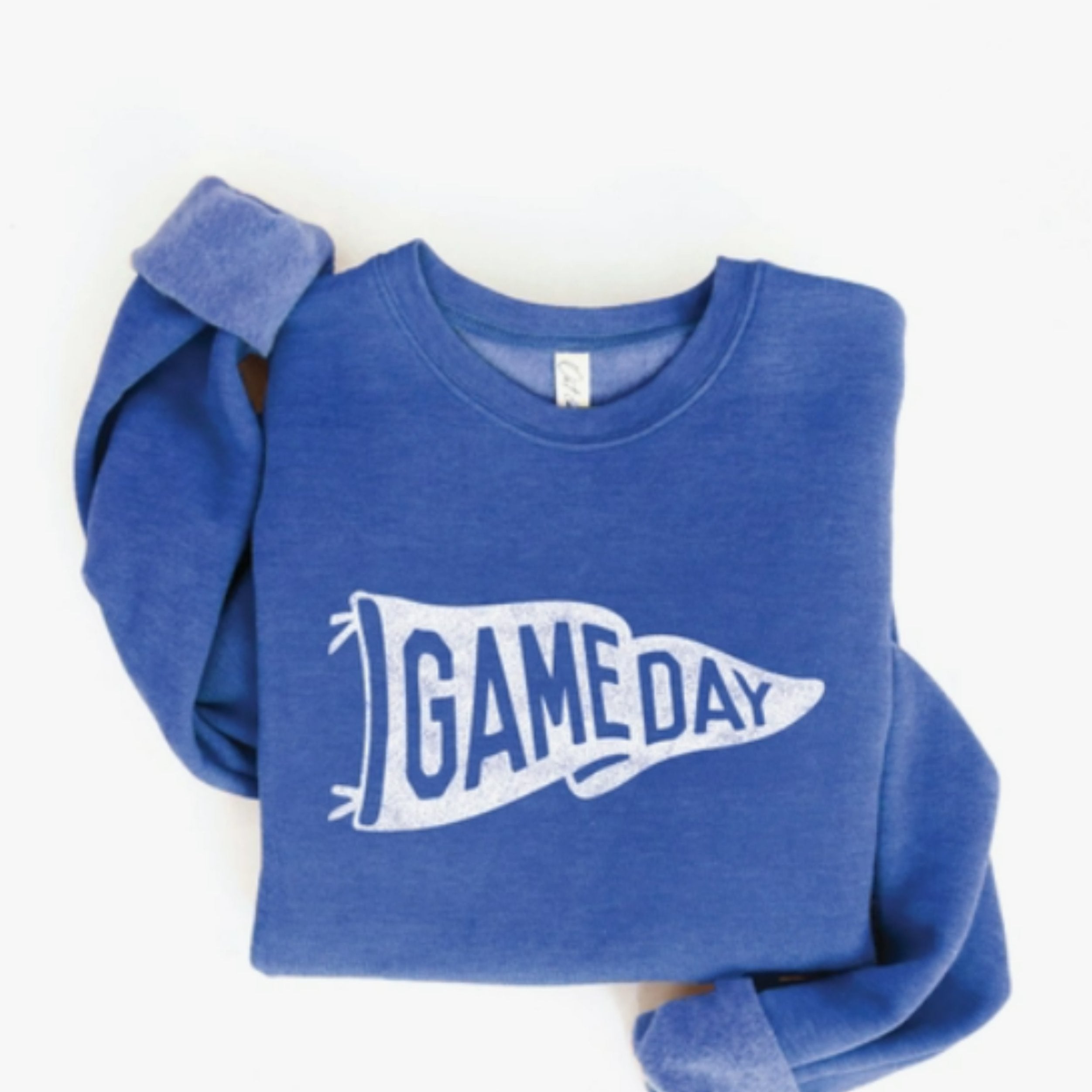 fleece lined gameday pennant sweater
