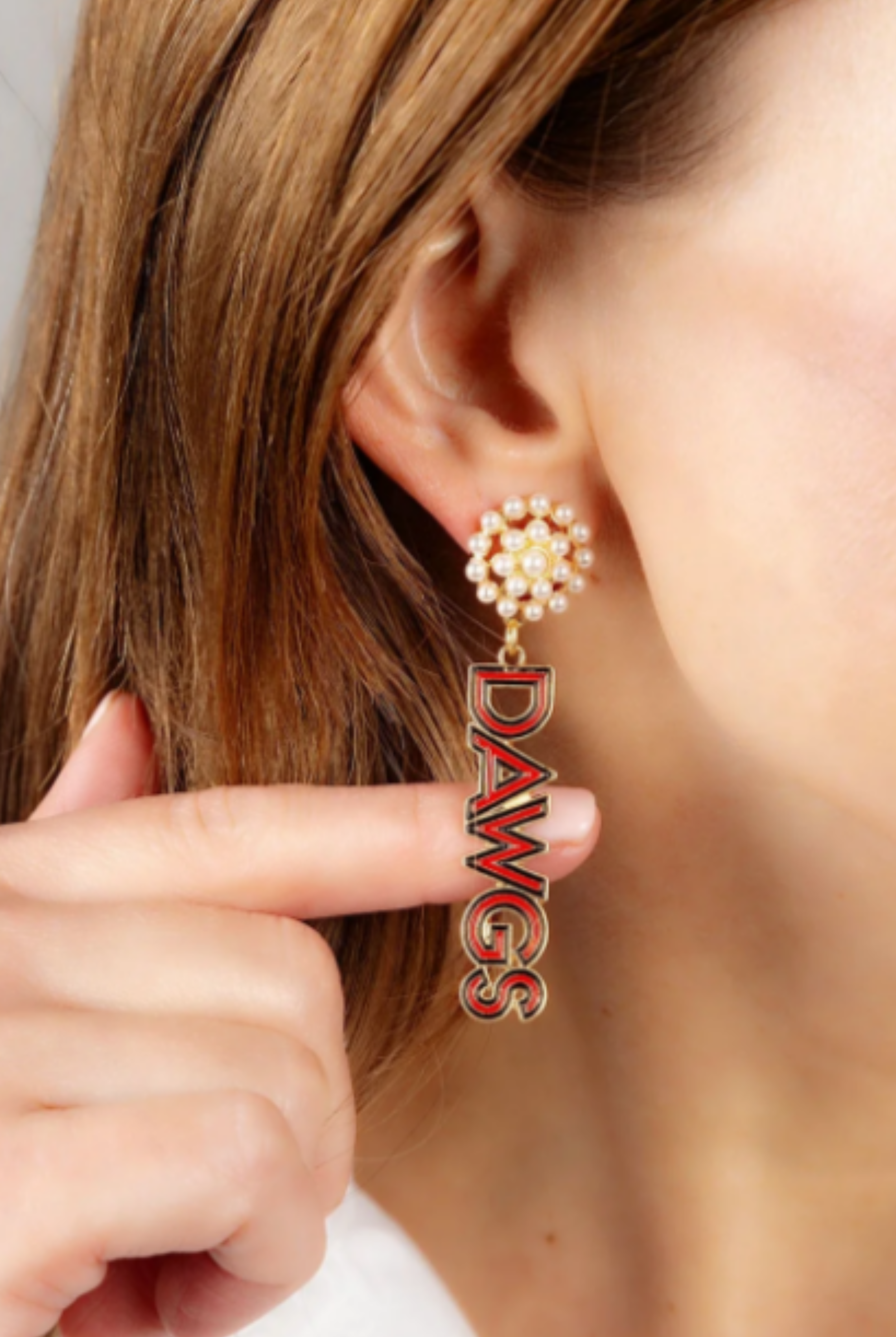 Pearl Cluster Earrings - Georgia-Earrings-Canvas Style-Go Big U, Women's Fashion Boutique Located in Dallas, TX