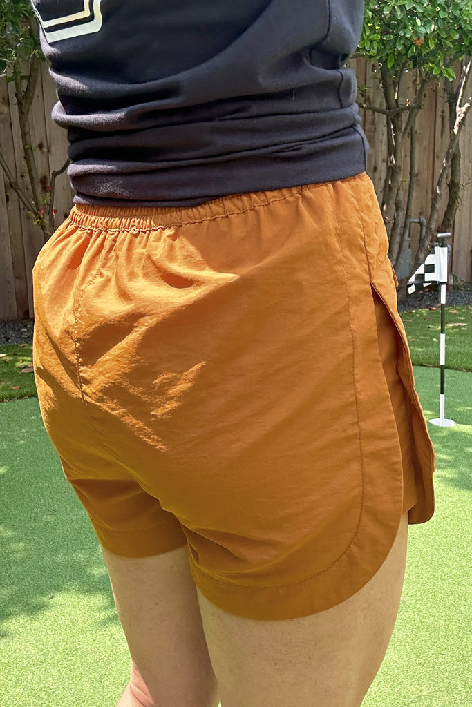Casual Athlete Shorts - Burnt Orange-Shorts-Very J-Go Big U, Women's Fashion Boutique Located in Dallas, TX