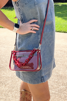 Double Strap Clear Crossbody-crossybody-Jen & Co.-Go Big U, Women's Fashion Boutique Located in Dallas, TX