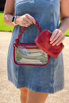 Double Strap Clear Crossbody-crossybody-Jen & Co.-Go Big U, Women's Fashion Boutique Located in Dallas, TX