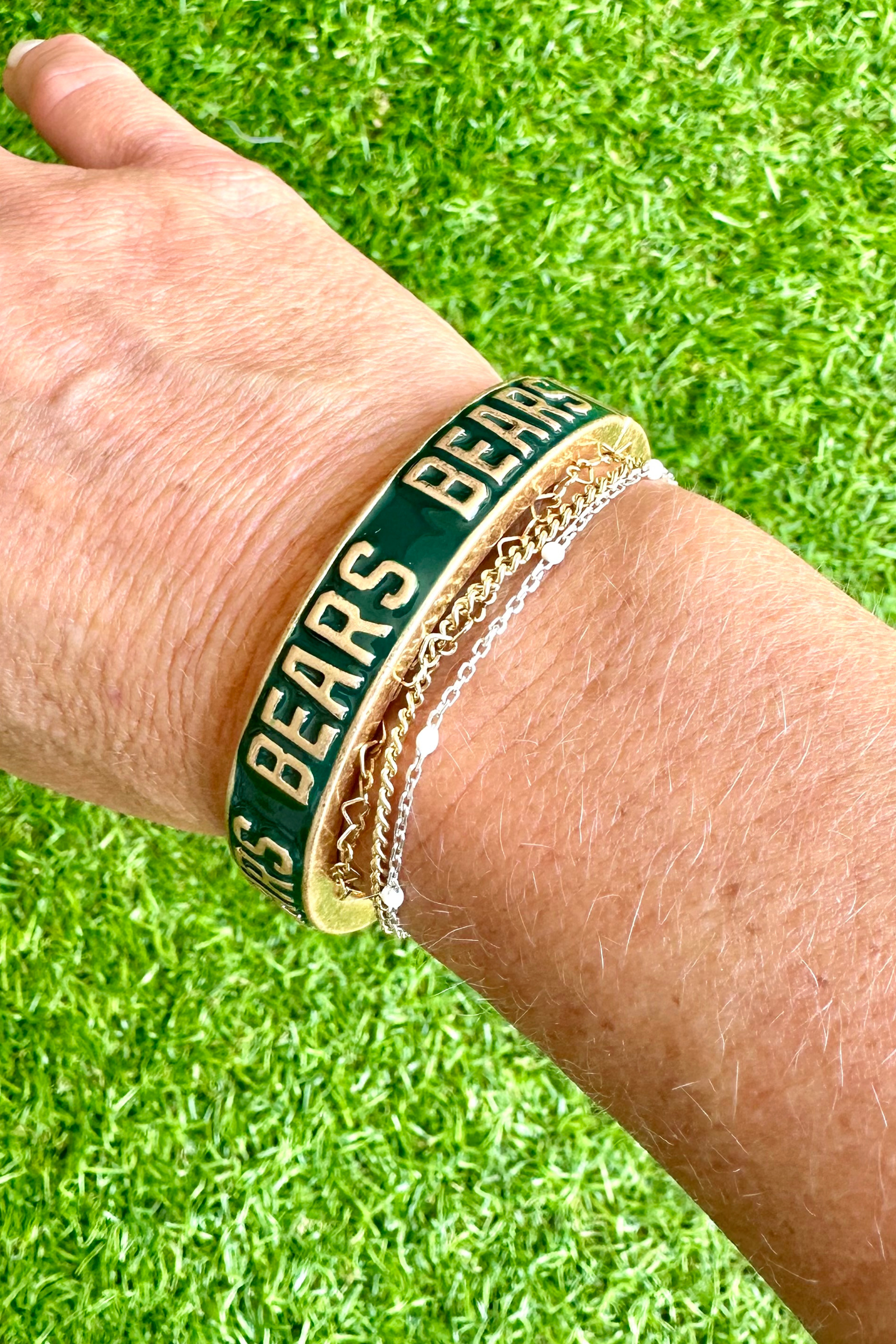 Hinge Bangle - Baylor Bears-Bracelets-Canvas Style-Go Big U, Women's Fashion Boutique Located in Dallas, TX