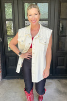 Close to the Vest-Denim Vest-Time After Time-Go Big U, Women's Fashion Boutique Located in Dallas, TX