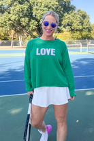 LOVE Sweater-Tennis Sweater-Town Pride-Go Big U, Women's Fashion Boutique Located in Dallas, TX