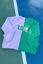 LOVE Sweater-Tennis Sweater-Town Pride-Go Big U, Women's Fashion Boutique Located in Dallas, TX