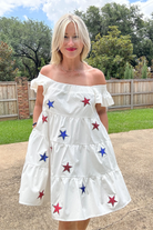 Star Spangled Dress-Dresses-Peach Love-Go Big U, Women's Fashion Boutique Located in Dallas, TX