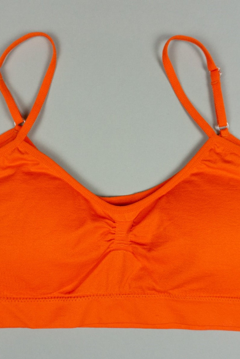 Adjustable Strap Bralette - Orange-Bralette-Yahada-Go Big U, Women's Fashion Boutique Located in Dallas, TX